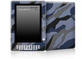 Camouflage Blue - Decal Style Skin for Amazon Kindle DX