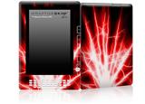 Lightning Red - Decal Style Skin for Amazon Kindle DX