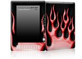 Metal Flames Red - Decal Style Skin for Amazon Kindle DX