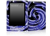 Alecias Swirl 02 Blue - Decal Style Skin for Amazon Kindle DX