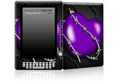 Barbwire Heart Purple - Decal Style Skin for Amazon Kindle DX