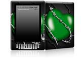 Barbwire Heart Green - Decal Style Skin for Amazon Kindle DX