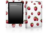 Strawberries on White - Decal Style Skin for Amazon Kindle DX