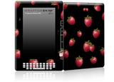Strawberries on Black - Decal Style Skin for Amazon Kindle DX