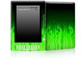 Fire Green - Decal Style Skin for Amazon Kindle DX