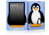 Penguins on Blue - Decal Style Skin for Amazon Kindle DX