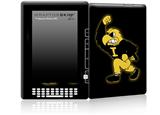 Iowa Hawkeyes Herky on Black - Decal Style Skin for Amazon Kindle DX