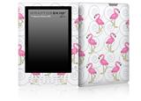 Flamingos on White - Decal Style Skin for Amazon Kindle DX