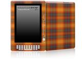 Plaid Pumpkin Orange - Decal Style Skin for Amazon Kindle DX