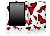 Butterflies Red - Decal Style Skin for Amazon Kindle DX