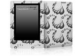 Petals Gray - Decal Style Skin for Amazon Kindle DX