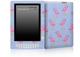 Flamingos on Blue - Decal Style Skin for Amazon Kindle DX