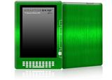 Simulated Brushed Metal Green - Decal Style Skin for Amazon Kindle DX