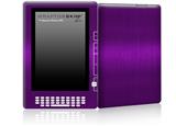 Simulated Brushed Metal Purple - Decal Style Skin for Amazon Kindle DX