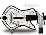  Kearas Hearts White Decal Style Skin - fits Warriors Of Rock Guitar Hero Guitar (GUITAR NOT INCLUDED)