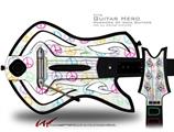  Kearas Peace Signs on White Decal Style Skin - fits Warriors Of Rock Guitar Hero Guitar (GUITAR NOT INCLUDED)