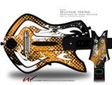  Halftone Splatter White Orange Decal Style Skin - fits Warriors Of Rock Guitar Hero Guitar (GUITAR NOT INCLUDED)