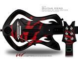  WraptorSkinz WZ on Black Decal Style Skin - fits Warriors Of Rock Guitar Hero Guitar (GUITAR NOT INCLUDED)