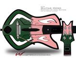  Ripped Colors Green Pink Decal Style Skin - fits Warriors Of Rock Guitar Hero Guitar (GUITAR NOT INCLUDED)