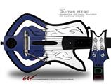  Ripped Colors Blue White Decal Style Skin - fits Warriors Of Rock Guitar Hero Guitar (GUITAR NOT INCLUDED)