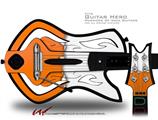  Ripped Colors Orange White Decal Style Skin - fits Warriors Of Rock Guitar Hero Guitar (GUITAR NOT INCLUDED)