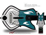  Ripped Colors Gray Seafoam Green Decal Style Skin - fits Warriors Of Rock Guitar Hero Guitar (GUITAR NOT INCLUDED)