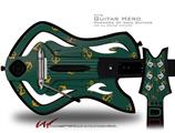  Anchors Away Hunter Green Decal Style Skin - fits Warriors Of Rock Guitar Hero Guitar (GUITAR NOT INCLUDED)