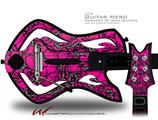  Scattered Skulls Hot Pink Decal Style Skin - fits Warriors Of Rock Guitar Hero Guitar (GUITAR NOT INCLUDED)