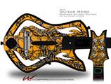  Scattered Skulls Orange Decal Style Skin - fits Warriors Of Rock Guitar Hero Guitar (GUITAR NOT INCLUDED)