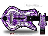  Scattered Skulls Purple Decal Style Skin - fits Warriors Of Rock Guitar Hero Guitar (GUITAR NOT INCLUDED)