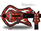  Scattered Skulls Red Decal Style Skin - fits Warriors Of Rock Guitar Hero Guitar (GUITAR NOT INCLUDED)