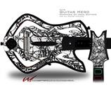  Scattered Skulls White Decal Style Skin - fits Warriors Of Rock Guitar Hero Guitar (GUITAR NOT INCLUDED)
