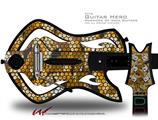  HEX Mesh Camo 01 Orange Decal Style Skin - fits Warriors Of Rock Guitar Hero Guitar (GUITAR NOT INCLUDED)