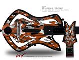  WraptorCamo Digital Camo Burnt Orange Decal Style Skin - fits Warriors Of Rock Guitar Hero Guitar (GUITAR NOT INCLUDED)