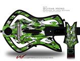  WraptorCamo Digital Camo Green Decal Style Skin - fits Warriors Of Rock Guitar Hero Guitar (GUITAR NOT INCLUDED)