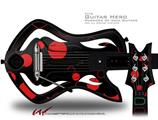  Lots of Dots Red on Black Decal Style Skin - fits Warriors Of Rock Guitar Hero Guitar (GUITAR NOT INCLUDED)
