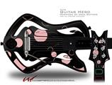  Lots of Dots Pink on Black Decal Style Skin - fits Warriors Of Rock Guitar Hero Guitar (GUITAR NOT INCLUDED)