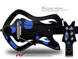  Lots of Dots Blue on Black Decal Style Skin - fits Warriors Of Rock Guitar Hero Guitar (GUITAR NOT INCLUDED)