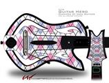  Argyle Pink and Blue Decal Style Skin - fits Warriors Of Rock Guitar Hero Guitar (GUITAR NOT INCLUDED)