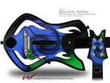  Alecias Swirl 01 Blue Decal Style Skin - fits Warriors Of Rock Guitar Hero Guitar (GUITAR NOT INCLUDED)