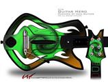  Alecias Swirl 01 Green Decal Style Skin - fits Warriors Of Rock Guitar Hero Guitar (GUITAR NOT INCLUDED)
