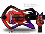  Alecias Swirl 01 Red Decal Style Skin - fits Warriors Of Rock Guitar Hero Guitar (GUITAR NOT INCLUDED)