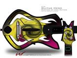  Alecias Swirl 01 Yellow Decal Style Skin - fits Warriors Of Rock Guitar Hero Guitar (GUITAR NOT INCLUDED)