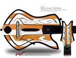  Kearas Psycho Stripes Orange and White Decal Style Skin - fits Warriors Of Rock Guitar Hero Guitar (GUITAR NOT INCLUDED)