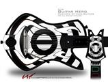  Bullseye Black and White Decal Style Skin - fits Warriors Of Rock Guitar Hero Guitar (GUITAR NOT INCLUDED)
