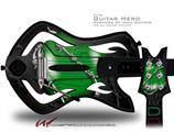  Barbwire Heart Green Decal Style Skin - fits Warriors Of Rock Guitar Hero Guitar (GUITAR NOT INCLUDED)