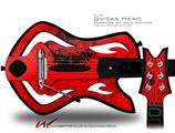  Big Kiss Black Lips on Red Decal Style Skin - fits Warriors Of Rock Guitar Hero Guitar (GUITAR NOT INCLUDED)
