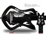  Big Kiss White Lips on Black Decal Style Skin - fits Warriors Of Rock Guitar Hero Guitar (GUITAR NOT INCLUDED)
