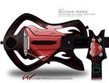 Glass Heart Grunge Red Decal Style Skin - fits Warriors Of Rock Guitar Hero Guitar (GUITAR NOT INCLUDED)