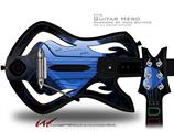  Glass Heart Grunge Blue Decal Style Skin - fits Warriors Of Rock Guitar Hero Guitar (GUITAR NOT INCLUDED)